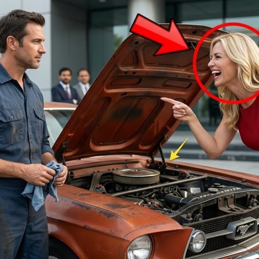 „Sie verspottete seinen alten Mustang… Sekunden später verstummte der ganze Saal!“