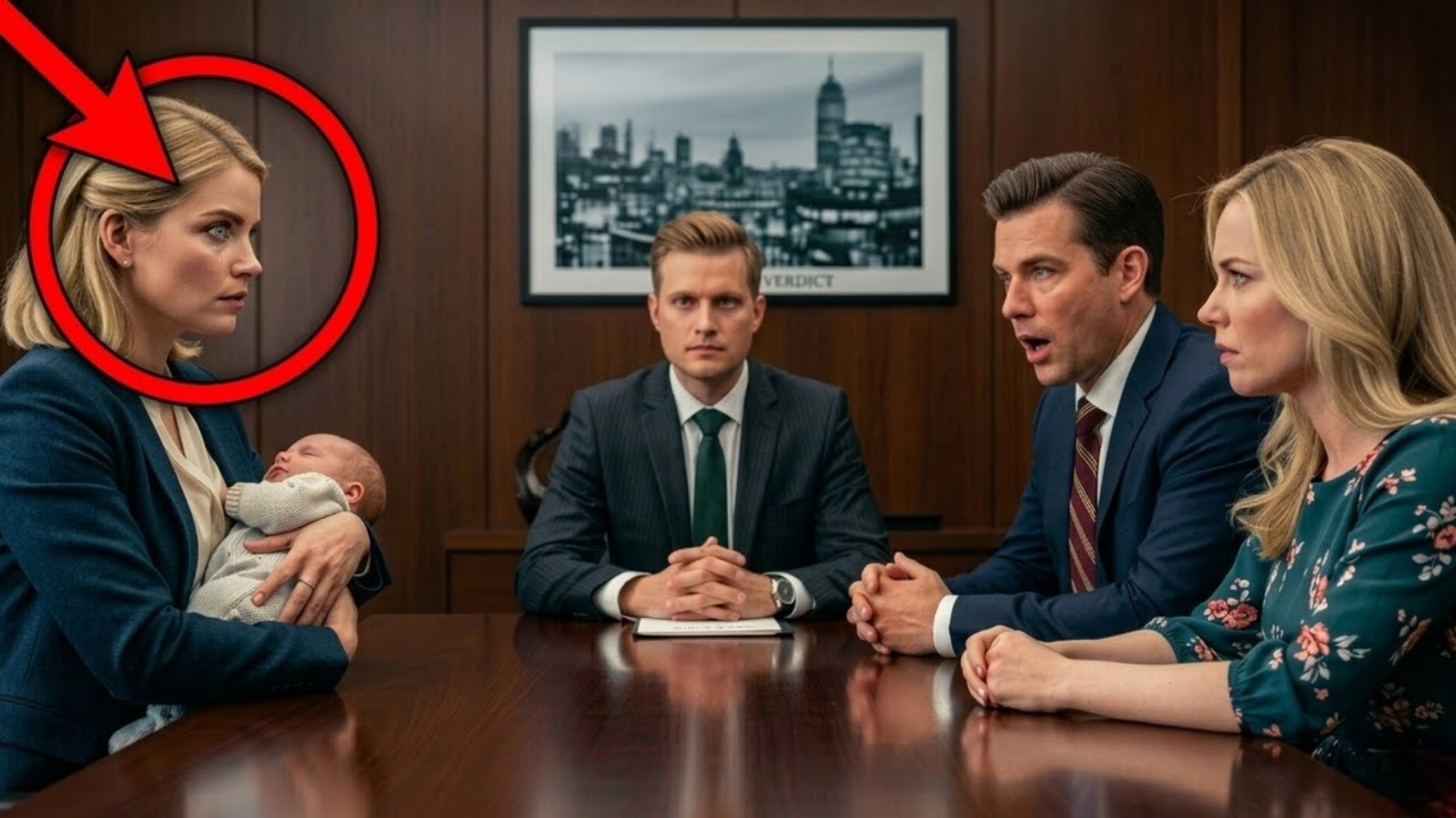 Sie brachte ein Baby zur Scheidung… doch SEIN Blick erstarrte alles