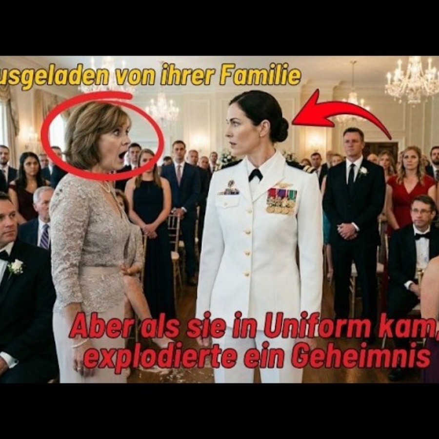 Ausgeladen von ihrer Familie – aber als sie in Uniform kam, explodierte ein Geheimnis!