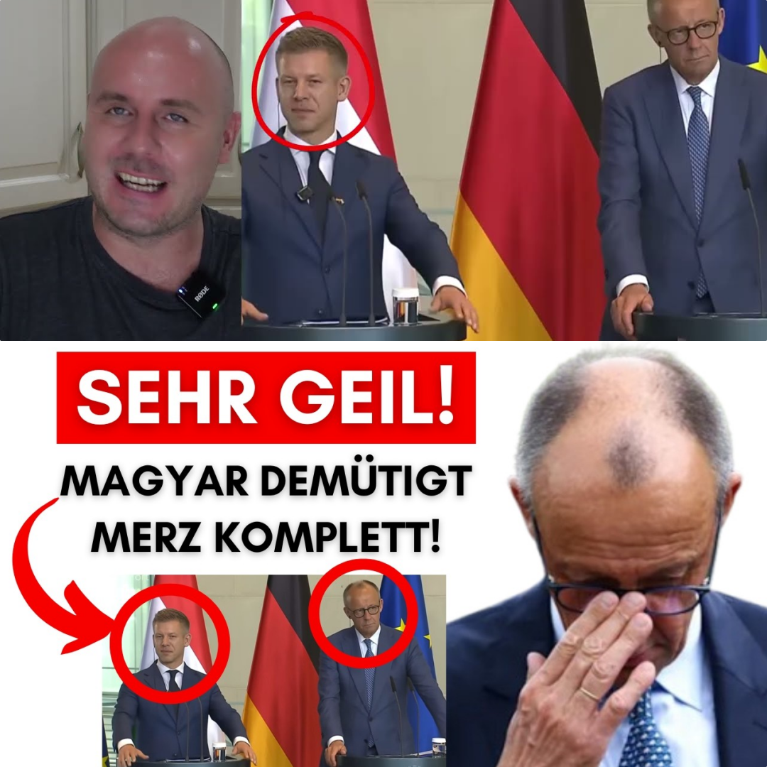 Diplomatische Ohrfeige für Merz: Péter Magyar demütigt den Kanzler live vor laufender Kamera