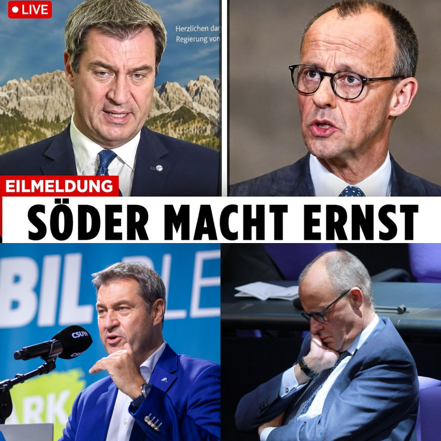 Historisches Beben in der Union: Zerreißt der Machtkampf zwischen Söder und Merz die CDU/CSU endgültig?