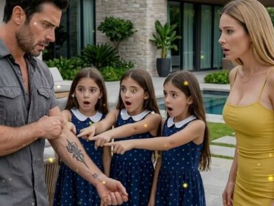 Drei Mädchen sagten zu einem Single-Dad „Unsere Mutter hat dasselbe Tattoo wie Sie“– da erstarrte er