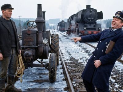 Die Bahn-Chefs gaben den 150-Tonnen-Zug auf — da zog ein alter Bauer ihn mit dem Lanz DD