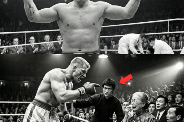 Nach seinem Sieg beleidigte der Champion eine Frau — dann stand Bruce Lee auf