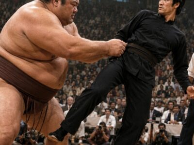 Ein 400-Pfund-Sumo-Champion Wollte Bruce Lee Werfen — Ali, Chuck und die Arena Erstarrten