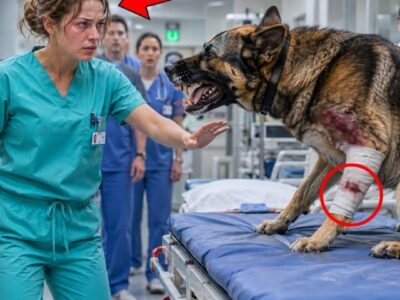 ,,Die junge Krankenschwester flüsterte einen Satz – der erfahrene K9 sank sofort auf die Knie“….