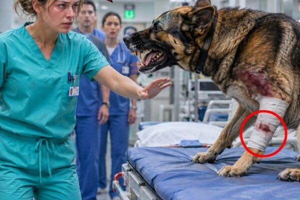 ,,Die junge Krankenschwester flüsterte einen Satz – der erfahrene K9 sank sofort auf die Knie“….