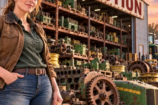 „Du bietest auf ein Lager rostiger John-Deere-Teile?“ Er spottete – dann wollte er es anzünden